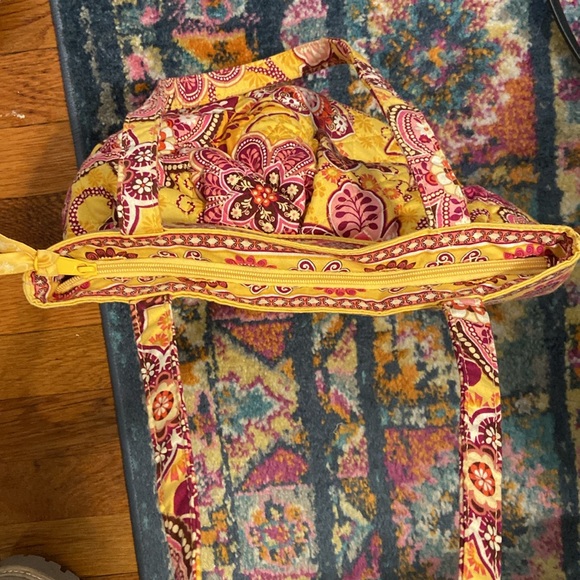 Vera Bradley Yellow Floral Shoulder Bag - Picture 5 of 5